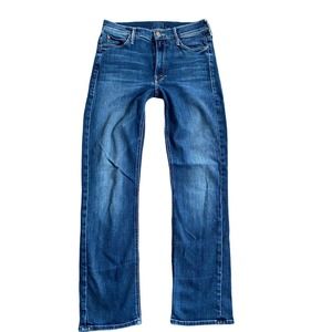 Mother Mid Rise The Dazzler Straight Leg Ankle Jeans 27